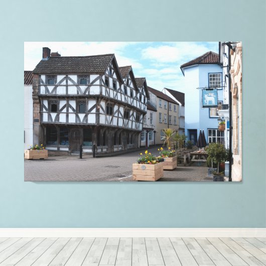 Axbridge Square Canvas Afdruk (Insitu (Houten vloer))