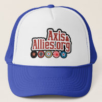 Axe et casquette de logo et de rondeau