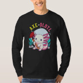 Axe olotl Cute Axolotl Holding Axe Axolotl Lumberj T-shirt (Voorkant)