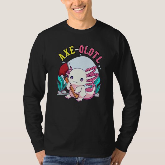 Axe olotl Cute Axolotl Holding Axe Axolotl Lumberj T-shirt (Voorkant)