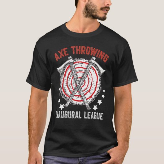 Axe Throwing Inaugural League Chopping Tool Axe T-shirt (Voorkant)