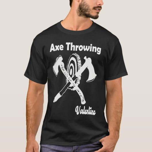 Axe Throwing Valentine's Day T-shirt (Voorkant)