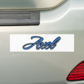 Axel Nom bleu Aufkleber Sticker Autoaufkleber (En voiture)