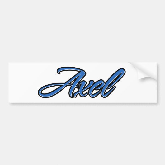 Axel Nom bleu Aufkleber Sticker Autoaufkleber (Devant)