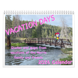 Axel Norris Vakantiedagen 2026 kalender