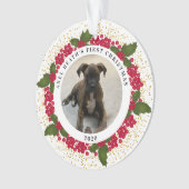 Axel's eerste kerstversiering ornament (voorkant)