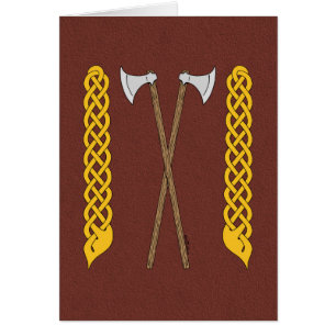 Axes danois/viking traversés par une plaque