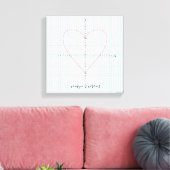 Axes hart canvas afdruk (Insitu (Woonkamer))
