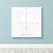 Axes hart canvas afdruk (Insitu (Houten vloer))