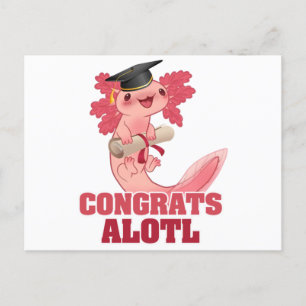 AXLOTL AFSTUDEREN CONGRAAT ALOTL AXOLOTL Klassieke Briefkaart
