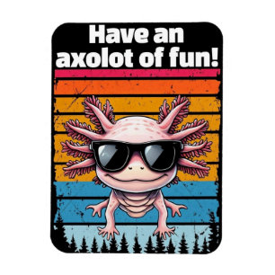 Axolot Van Plezier Magneet - Grappige Axolotl Meme
