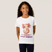 Axolotl a mangé mes devoirs T-shirt (Devant entier)