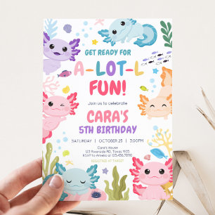 Axolotl Alotl Leuk Verjaardagsfeest Kaart