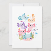 Axolotl Alotl Leuk Verjaardagsfeest Kaart (Achterkant)