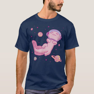 Axolotl Astronaut Spaceman Outter Space Planets Ka T-shirt