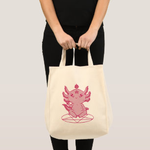 Axolotl Baphomet Pagan Tote Bag
