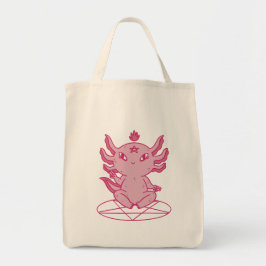 Axolotl Baphomet Pagan Tote Bag
