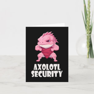Axolotl Beveiliging Grappige Spieren Axolotl Schat Kaart
