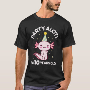 Axolotl Birthday 10-jarig Pet S T-shirt