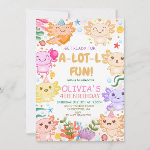 Axolotl Birthday Kaart