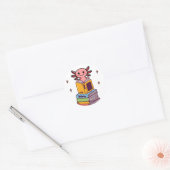 Axolotl Books Fun Reading Button Ronde Sticker (Envelop)