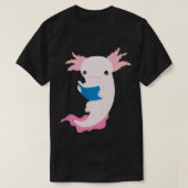 Axolotl Bookworm T-shirt (Design voorkant)