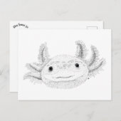 Axolotl Briefkaart (Voorkant / Achterkant)