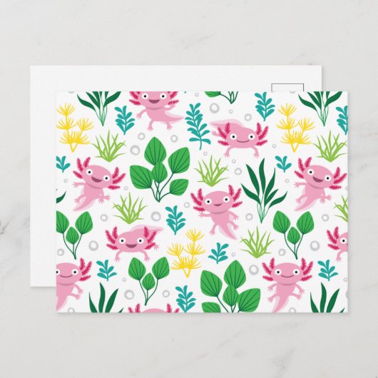 Axolotl Briefkaart (Voorkant / Achterkant)