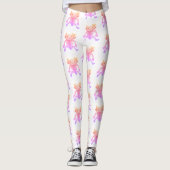 AXOLOTL-broek roze Leggings (Voorkant)