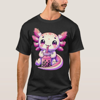 Axolotl Bubble Boba Tea Anime Schattige Kawaii Axo T-shirt