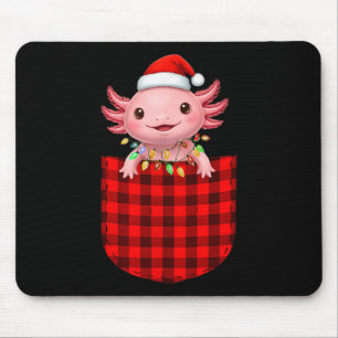 Axolotl Buffalo Rode Plaid Trui Kerst Grappige Man Muismat