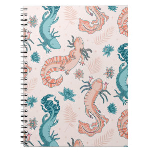 Axolotl Cute Pattern Kawaii Animal Notitieboek