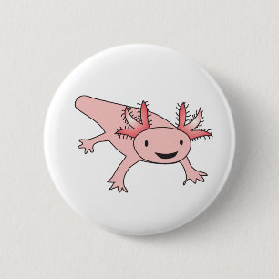 Axolotl Cute Salamander Ronde Button 5,7 Cm