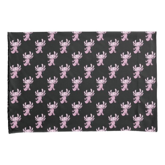 Axolotl Dabbing Kussensloop (Voorkant-Rechts)