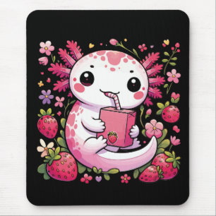 Axolotl Drink Japanse aardbeienmelk Muismat