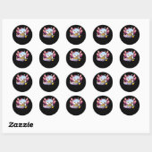 Axolotl Eating Ramen Noodle Anime Kawaii Japans Ronde Sticker (Vel)