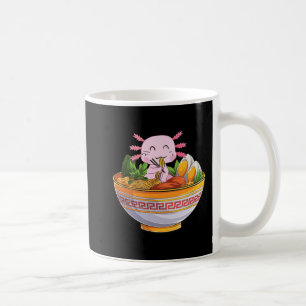 Axolotl Eating Ramen Noodles Kawaii Anime Gift Gir Koffiemok