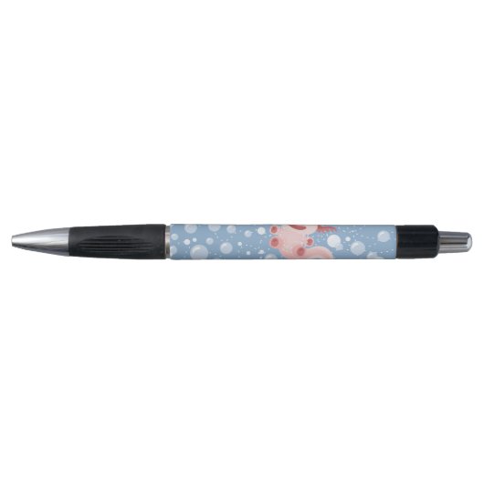 Axolotl en Bubbles Bold Vector Design Pen (Voorkant)