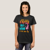 Axolotl en eigenaar citeren raar en schattig Axolo T-shirt (Voorkant volledig)