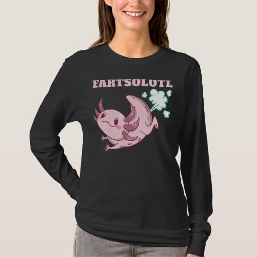 Axolotl Fart Fartalotl Mexicaanse visdieren T-shirt (Voorkant)
