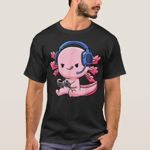 Axolotl Fish Video Game Game Boys Girls Anime Li T-shirt