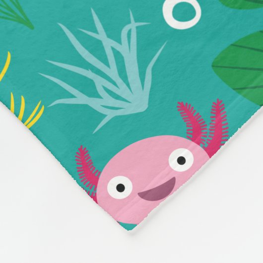 Axolotl Fleece Blanket (Hoek)