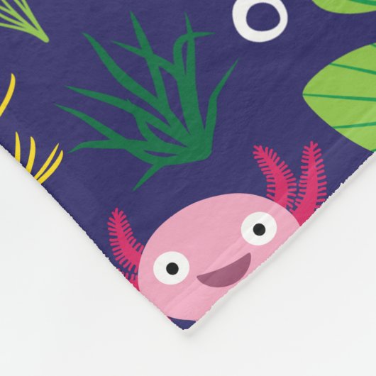 Axolotl Fleece Deken (Hoek)