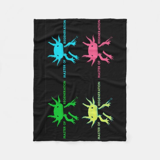 axolotl fleece deken (Voorkant)