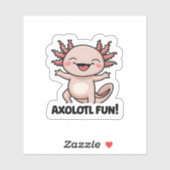 Axolotl Fun Vinyl Sticker (Vel)