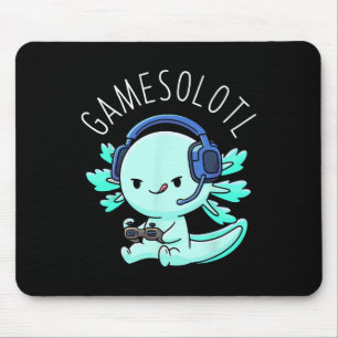 Axolotl Gamer anime geschenken Kawaii jongens meis Muismat