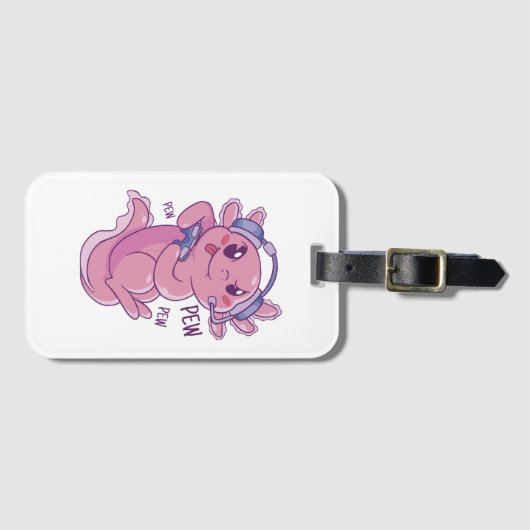 Axolotl Gamer Challenge Blast Bagagelabel (Voorkant (horizontaal))