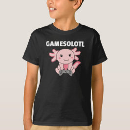 Axolotl Gamesolotl Cute Animals voor gamers T-shirt