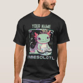 Axolotl Gamesolotl Funny Gaming Lovers T-Shirt (Devant)