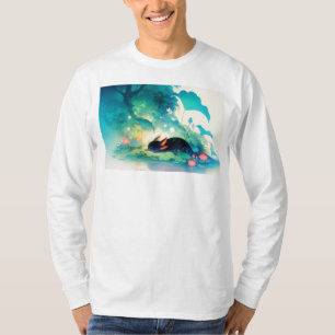 Axolotl Geheime Bloemen Vijver Schuilplaats T-shirt